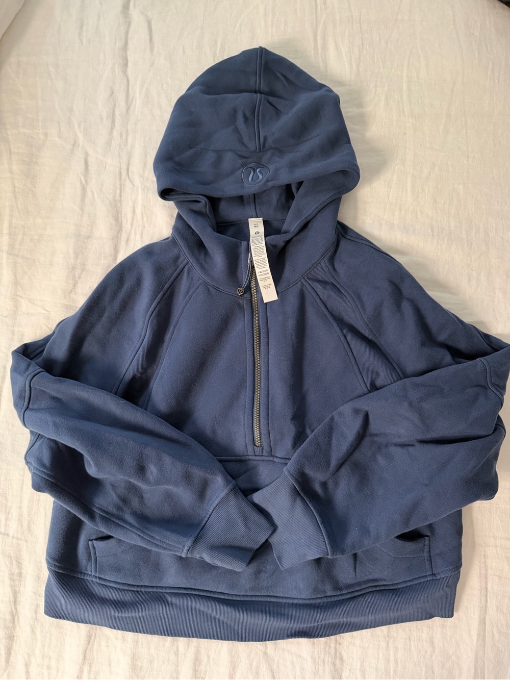 Scuba oversized half zip hoodie